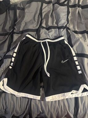 Nike Men’s Black Athletic Shorts with White Trim